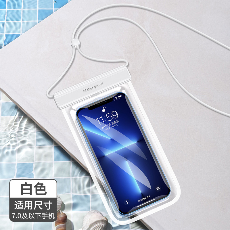 Picture of Mobile Phone Waterproof Bag Tpu Touch Screen Waterproof Phone Pouch Flip Full Transparent Protective Case Wholesale Outdoor