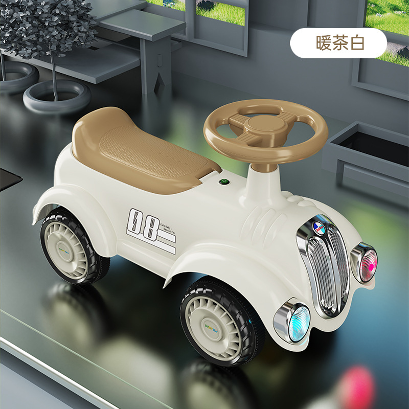Picture of Children's scooter four-wheel balance car children's bicycle scooter retro children's toy car music Light