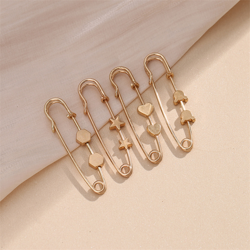 Picture of Tight Waist Pin Skirt Trouser Waist Change Small Adjustable Buckle Trouser Leg Change Short Fixed Artifact Clothes Anti-Light Brooch Accessories