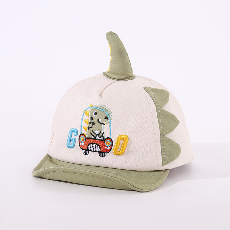 Picture of Baby hat spring and autumn male baby peaked cap cute cartoon spring thin boy soft brim children baseball cap