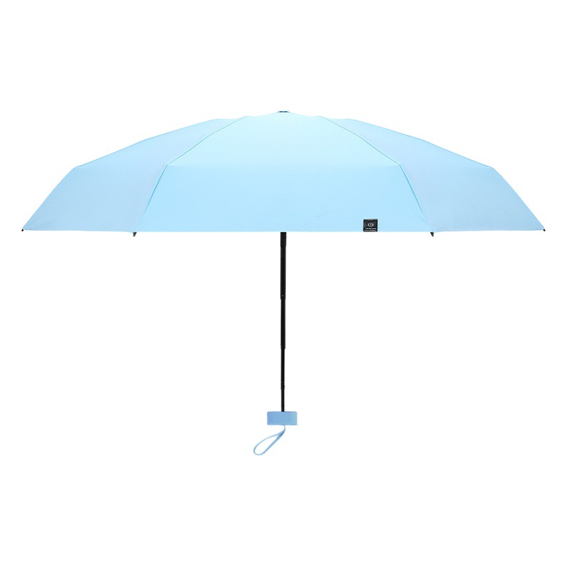 Customizable new vinyl sunshade anti-ultraviolet flat six-fold umbrella Sunny rain folding sun umbrella advertising gift umbrella