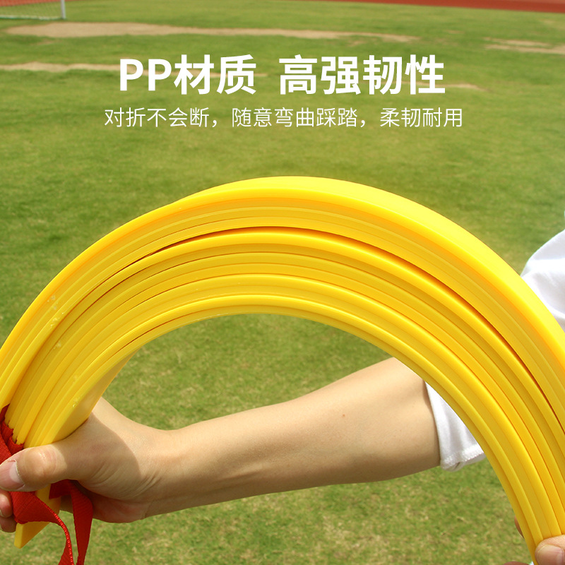 Picture of Foot Ball Equipment Rope Ladder Soft Ladder Basketball Plaid Ladder Toddler Pace Fitness Kidsren's Physical Coordination Agility Ladder Non-Slip