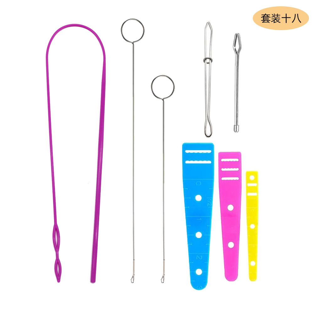 Picture of Amazon Elastic Band Threading Tool Set Long Plastic Threader Lead Wire Double-Hole Threading Clamp Sewing Tool