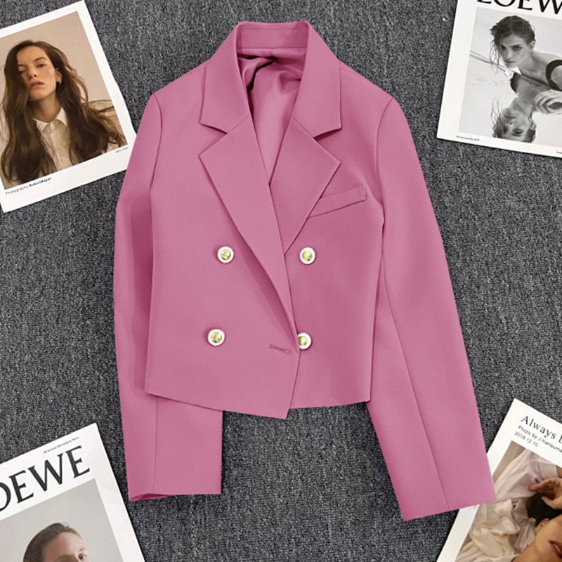 Picture of Short khaki Casual Small Suit Jacket Women's Spring and Autumn 2023 New Style High-end Street Suit