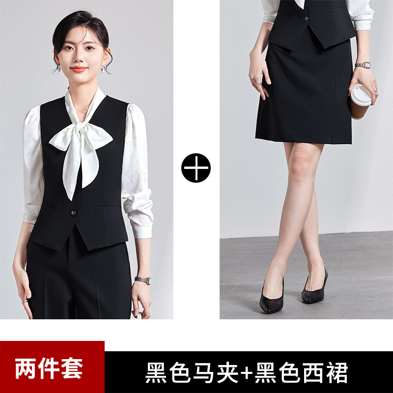 Picture of Women's waistcoat professional suit 2024 new 4S store hotel front desk reception tooling temperament waistcoat overalls women