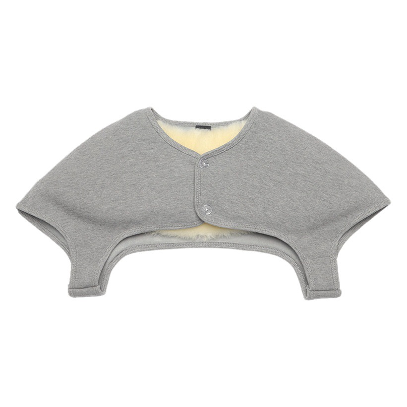 Wool Shoulder Pads with Fur Integrated for Winter, Thickened for Warmth, Neck and Shoulder Protection for Sleeping, Women's Postpartum Cold-Proof and Warm
