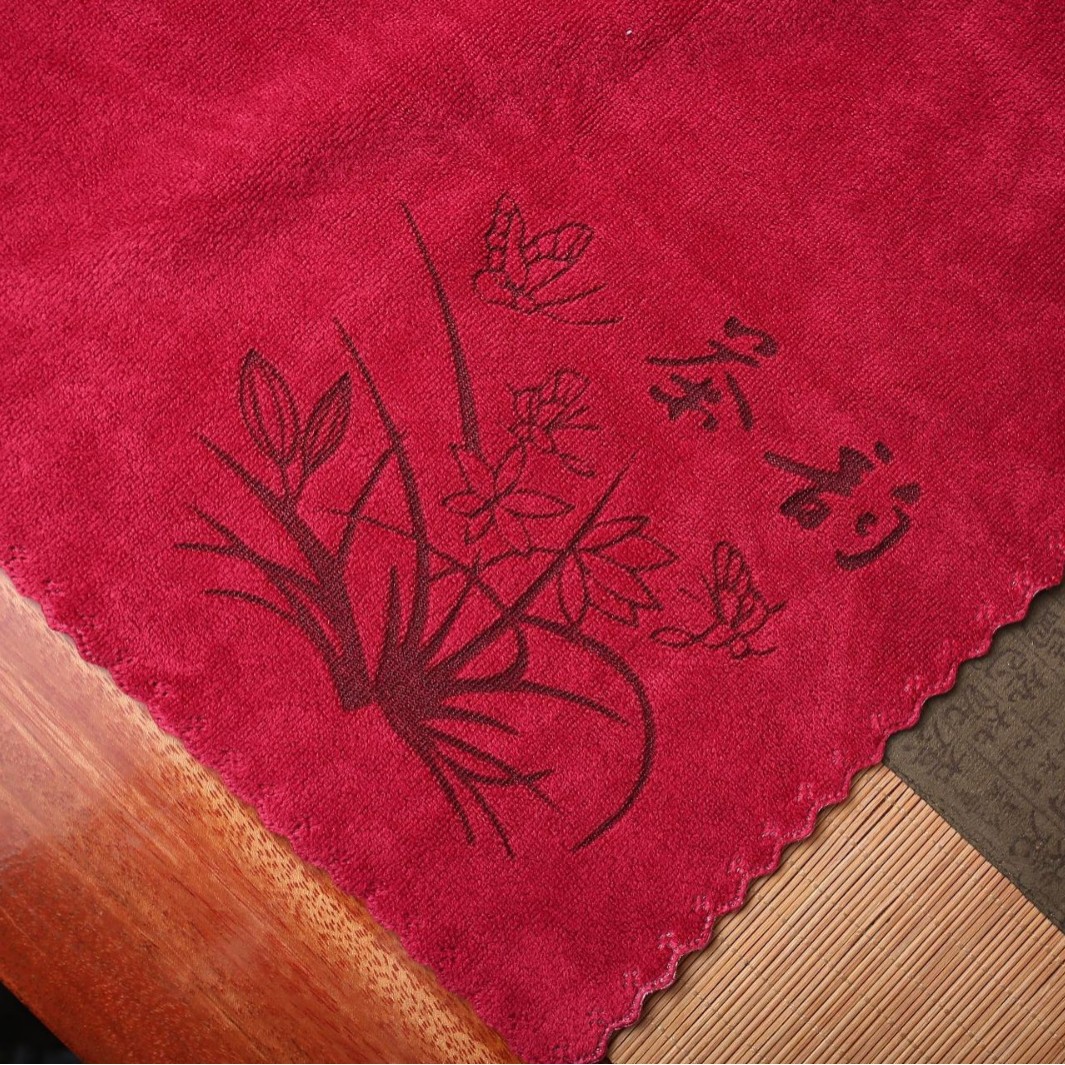 Picture of Tea Towel Absorbent Thickened Tea Table Rag Tea Towel Microfiber Fixed Logo Pot Towel Giving Independent Packaging