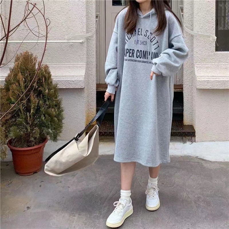 Wei Yi Skirt Women's Long fleece-lined Thickened Autumn and Winter 2024 New oversize Design Niche Jacket