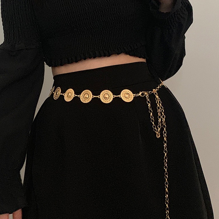 2025 Trendy Metal Chain Belt for Women, Waist-Cinching Decorative Belt for Dresses and Suits, Vintage Style