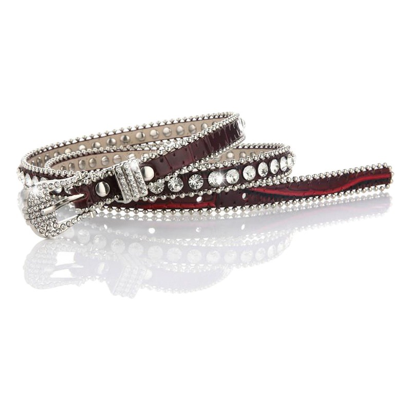 Network Explosions Crystal Ladies Belt Women's Thin Waist Rhinestone Japan and South Korea Full Diamond Multicolor Belt with Diamond Wholesale