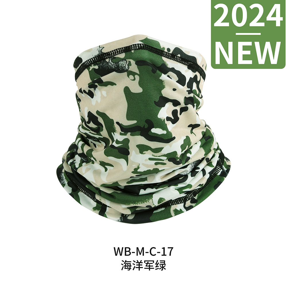 Picture of Outdoor breathable sunscreen breathable Ice Silk sports turban scarf Fishing Magic face scarf collar riding mask headgear
