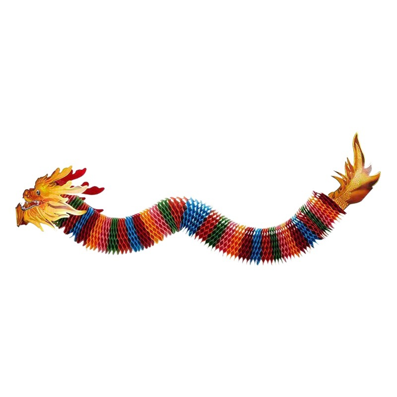 Little Red Book same style wedding colorful New Year paper cut dragon dance photo props Dragon pull flower dragon year pick-up Dragon year pull flower