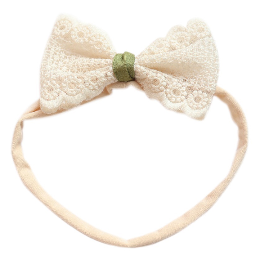 New children's hair accessories lace bow hair band Small hair volume girls baby newborn Korean style cute