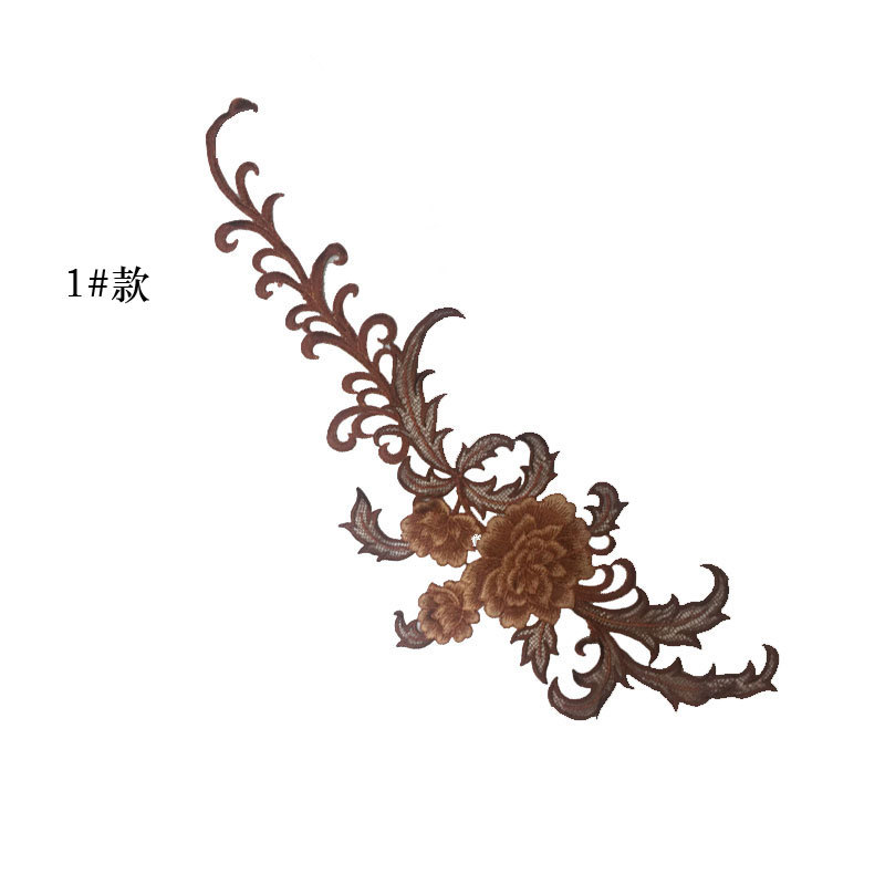 Good things to buy lace stick meat beauty feeling explosion clothing Joker embroidery fine thread machine embroidery peony flower