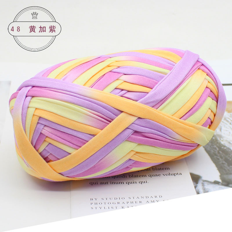 Picture of Wool color cloth thread handmade Hyun-A with woven bag yarn fancy segment dyed cloth hook wool wholesale