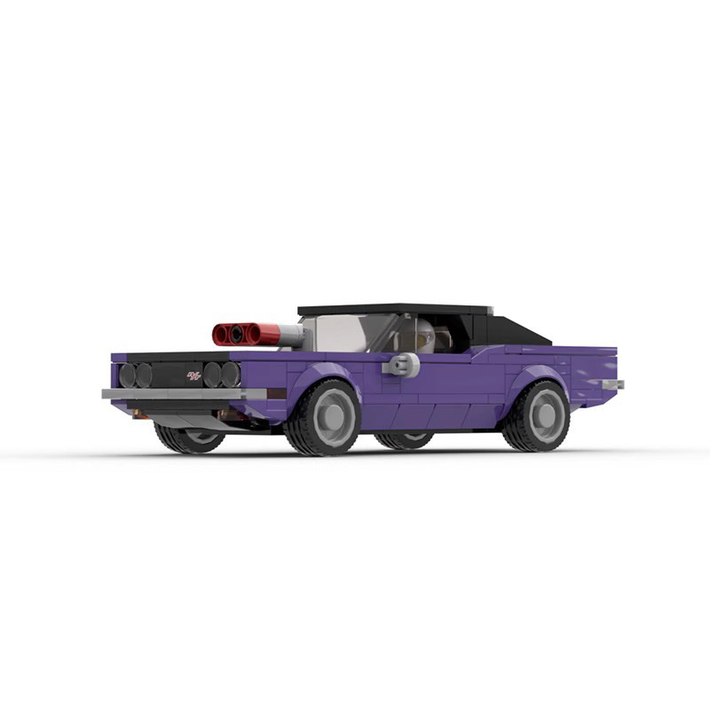 Picture of MOC Building Blocks Assembled Building Blocks Creative speed 8 Car Series 1970 Dodge Challenger Compatible with Lego Sports Car