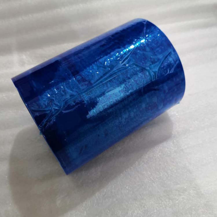 Picture of Stretch Colorful Stretch Film Small Roll Film Industrial Cling Film Dongguan pe Film Manufacturer Packaging Film Blue Film