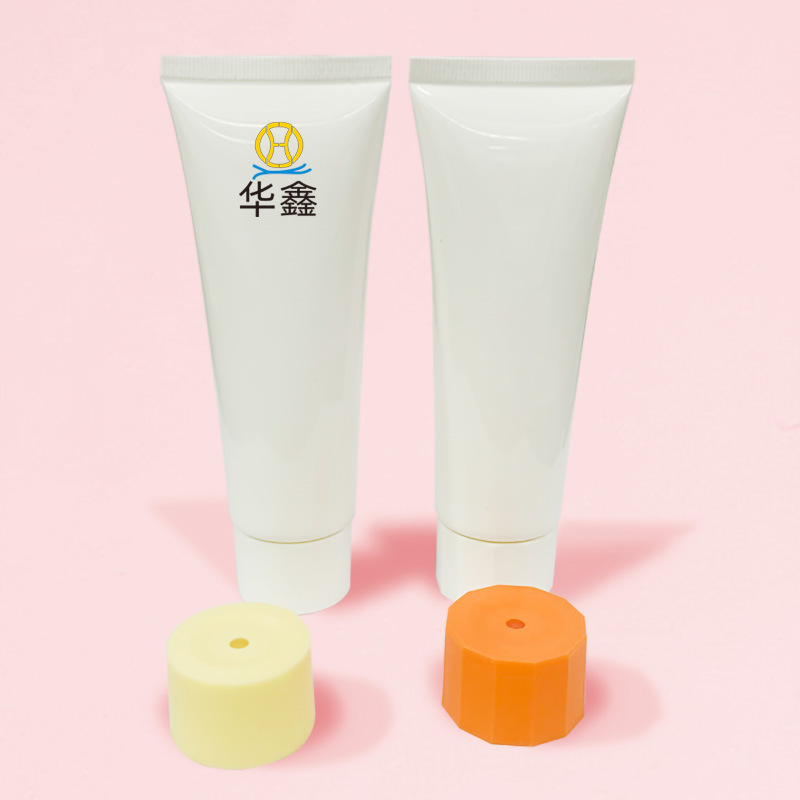 Facial Cleanser Hose Packaging with Rotary Switch 100G120G Threaded Cap Cleanser Plastic Hose Packaging Material