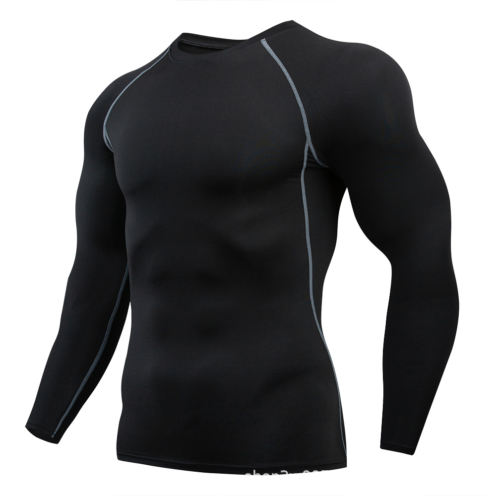 Picture of Amazon Sports Tight Pants American Men's Fitness Running Pants PRO Quick-drying Basketball Cropped Leggings Cross-border