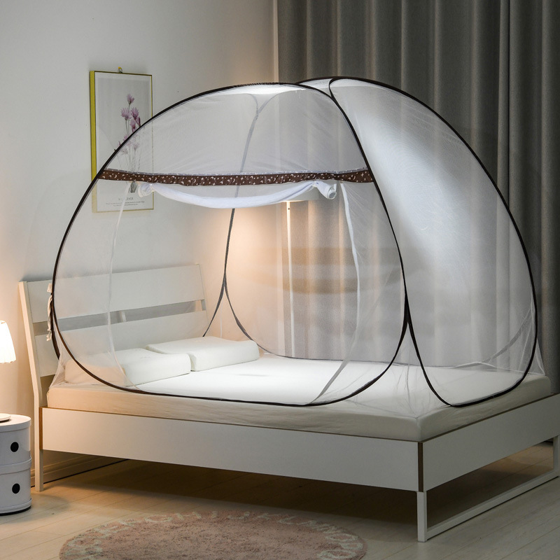 Picture of Yurt mosquito net installation-free foldable household 1.8M1.5M1.2M single door double door zipper foreign trade batch