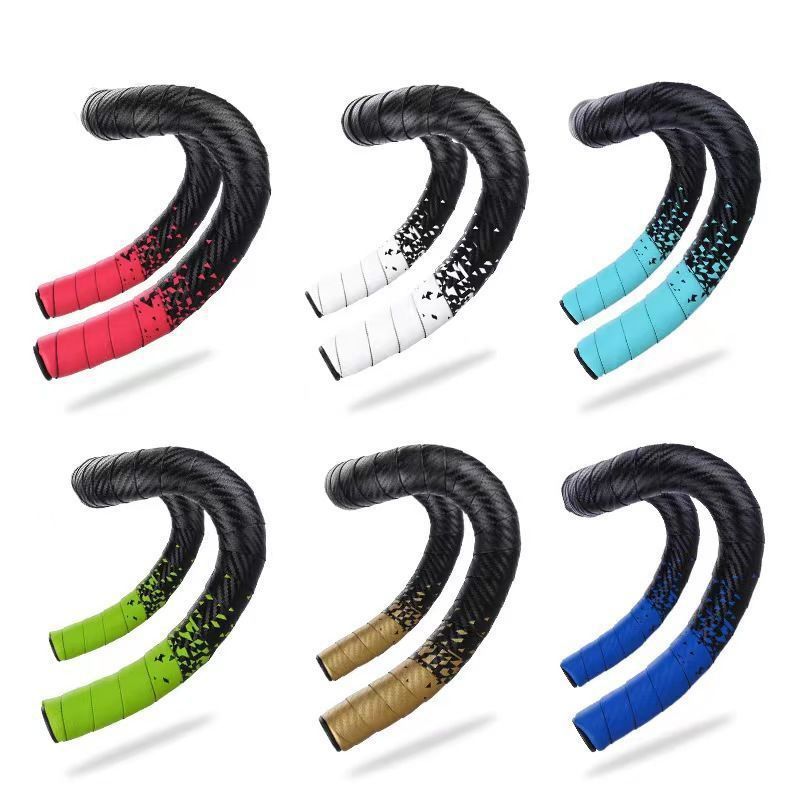 Road Bike Handlebar with Carbon Pattern Folding Bike Road Bike Tie Strap Dead Speedway Wrapping Bike Accessories Equipment