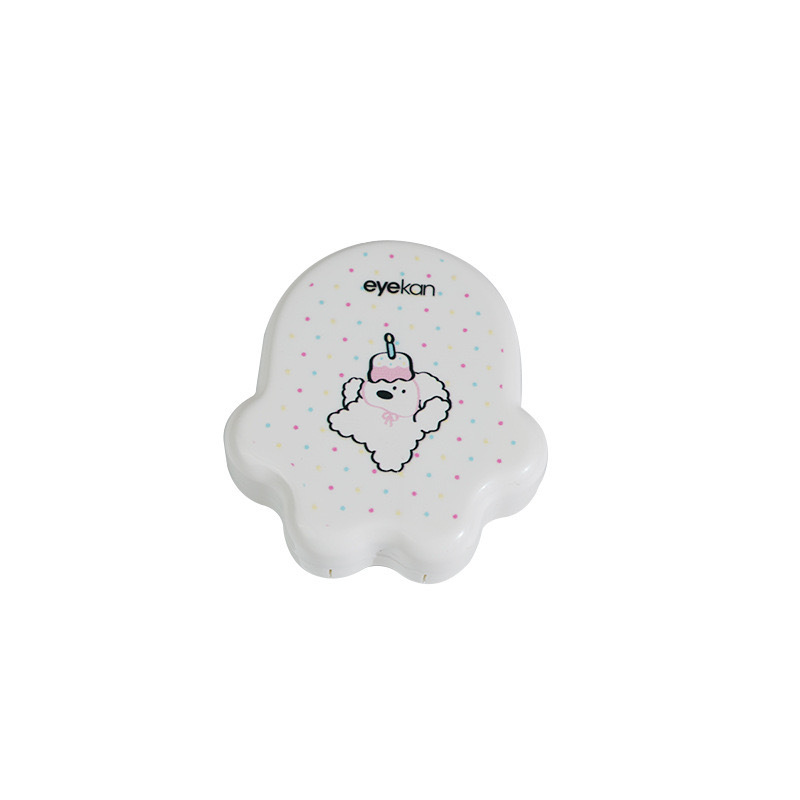 Picture of Kaida New Cute Cat's Claw Box Contact Lens Box Companion Double Beauty Pupil Box Portable 2502 with Mirror