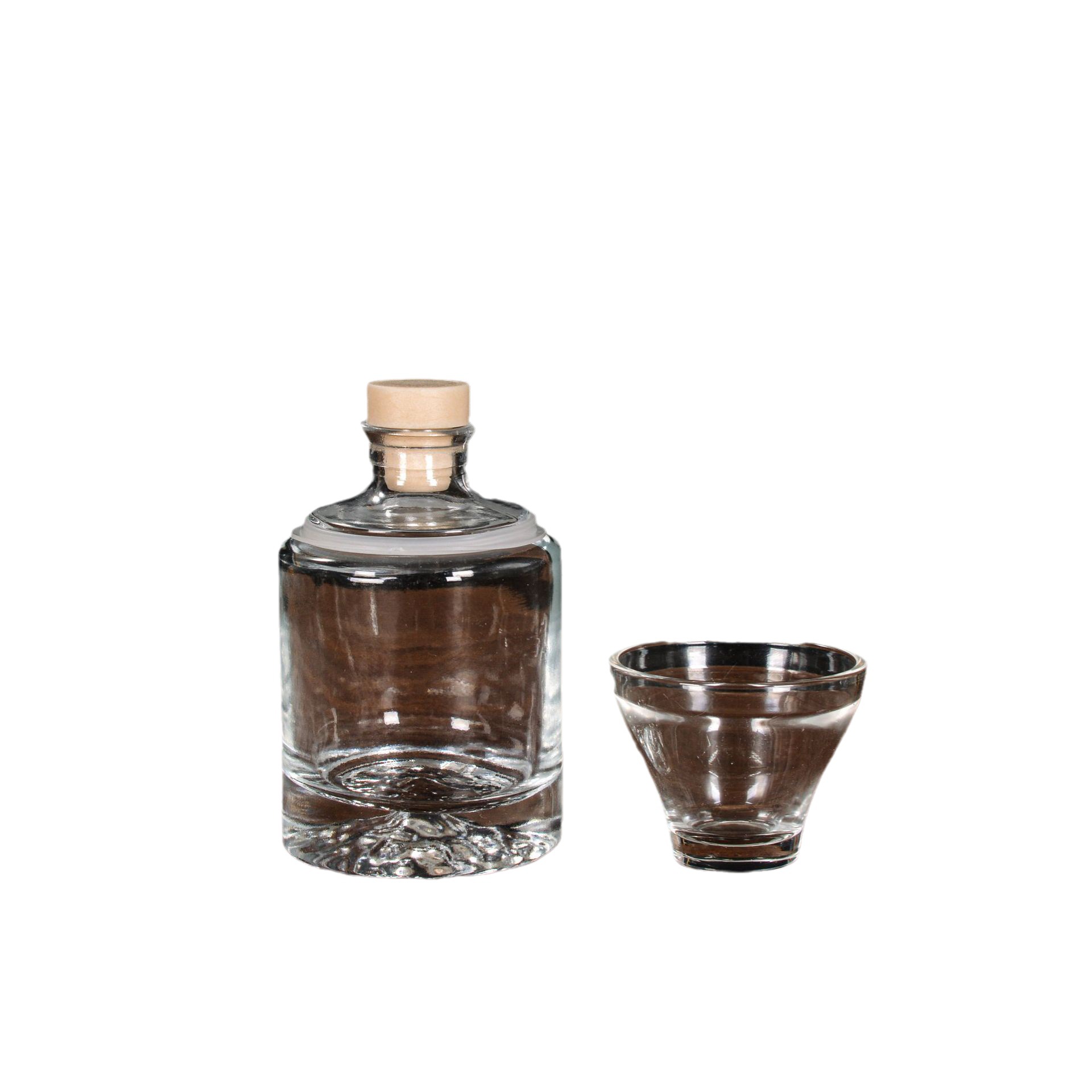 Picture of Creative Style Glass Small Wine Bottle Homemade 0.1kg Empty Bottle Sub-Bottling Fruit Wine Label Glass Wine Bottle Liquor Bottle