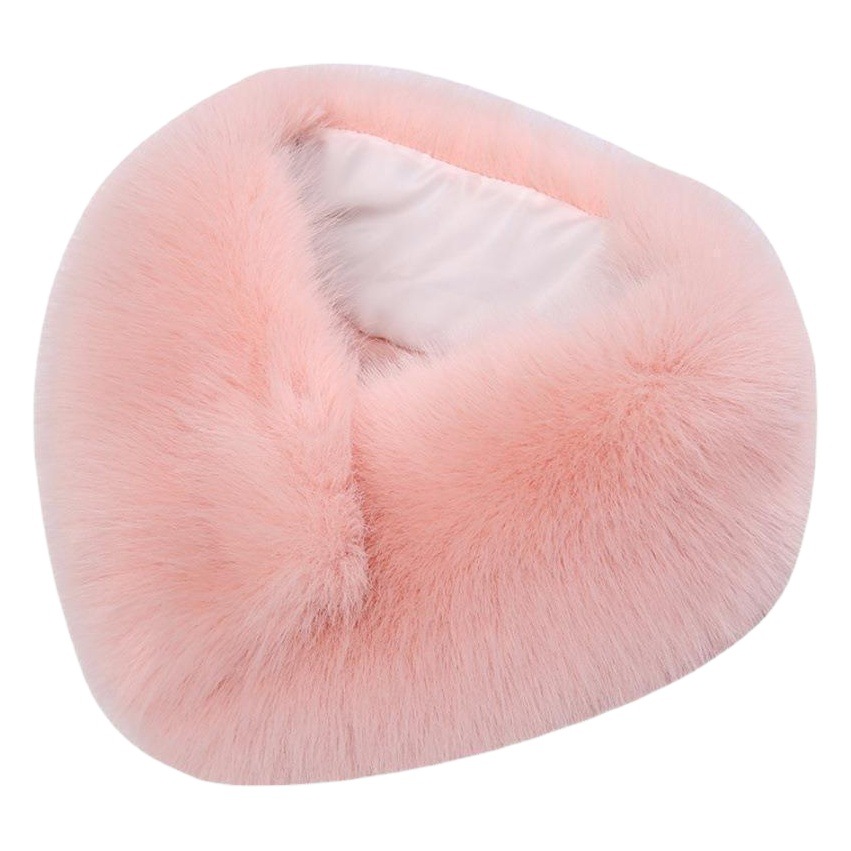 New Style Imitation Fur Scarf Mao Fashion All-match Scarf Winter Warm Wool Collar Solid Color Fox Fur Neck Protection Neck