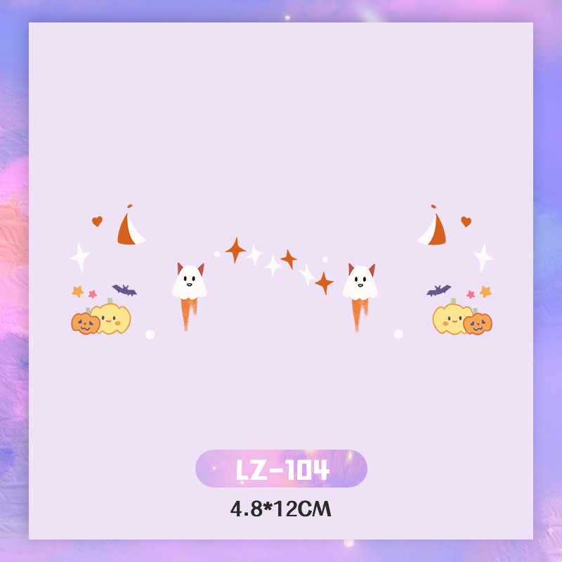 Picture of New Year's Day girl cute face makeup New year new year Creative face stickers love blush cute makeup stickers tattoo stickers