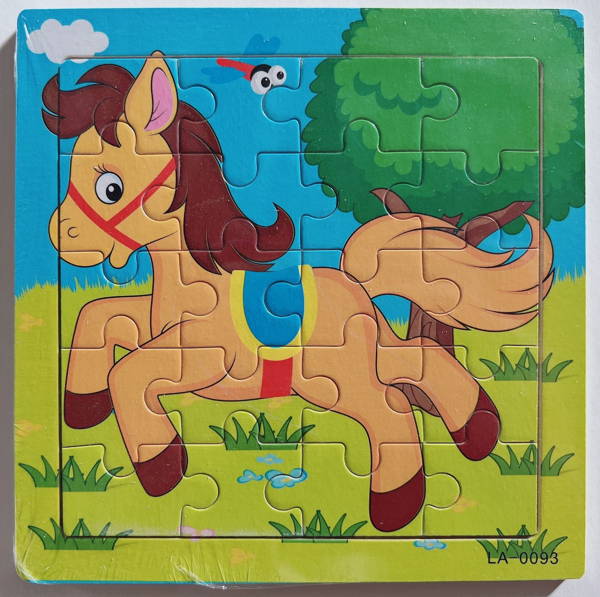 Picture of 20 Pieces of Wooden Kidsren's Intellectual Toys, Wooden Puzzles, Cartoon Animals, Street Stall Toys, Factory Direct Supply