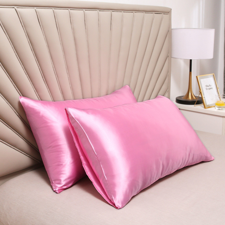 Picture of Factory Batch Cross-border AliExpress Silk Satin Ice Silk Satin pillowcase Single Imitation Silk pillowcase