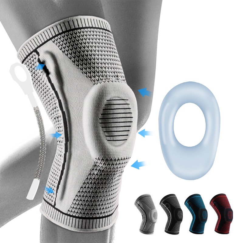 Picture of Basketball Knee Pads Sports Support Spring Pressurized Cycling Running Fitness Shock Absorption Breathable Joint Knee Pads Wholesale