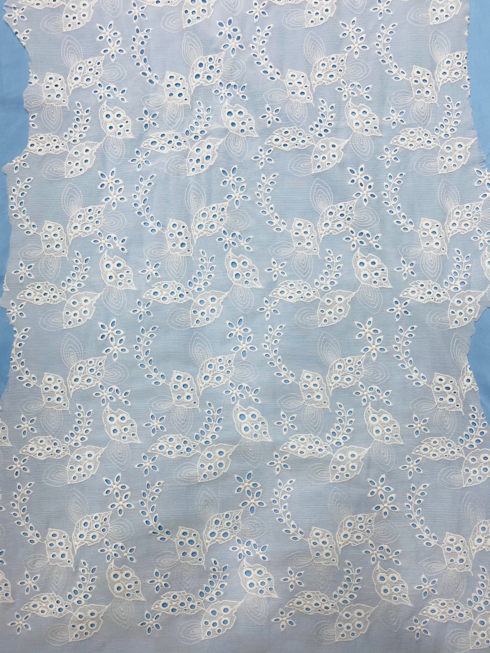 New products on the shelves fresh art goddess fan hollow lobular grass chiffon embroidery factory quality large favorably