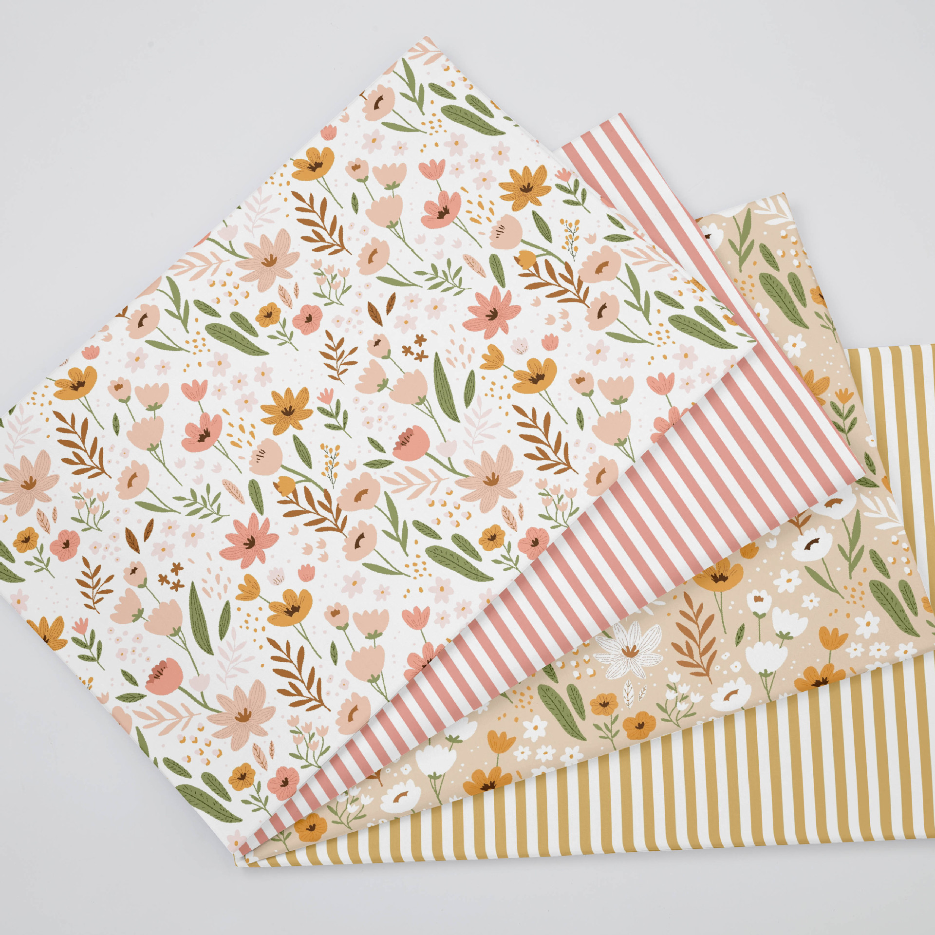 Wholesale Supply 133*72 Floral Twill Printed Fabric Printed 40 Count Cotton Fabric 1.6m Width