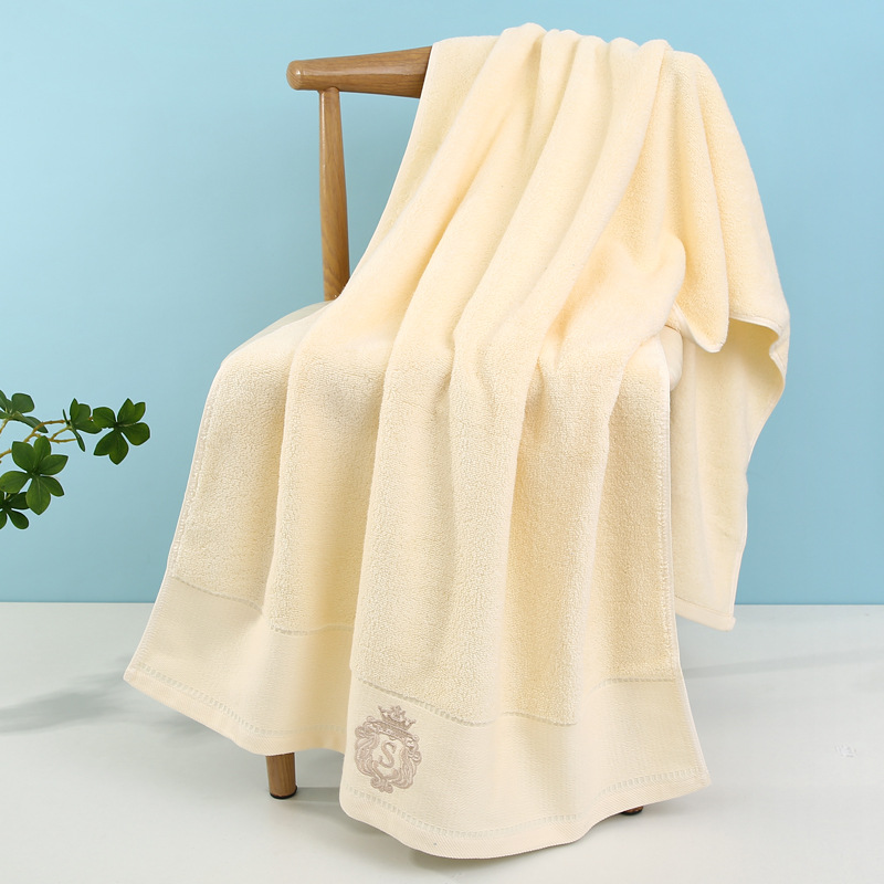 Picture of Business gifts towel wholesale cotton thickened foreign trade adult bath towel household do not drop hair embroidery logo custom