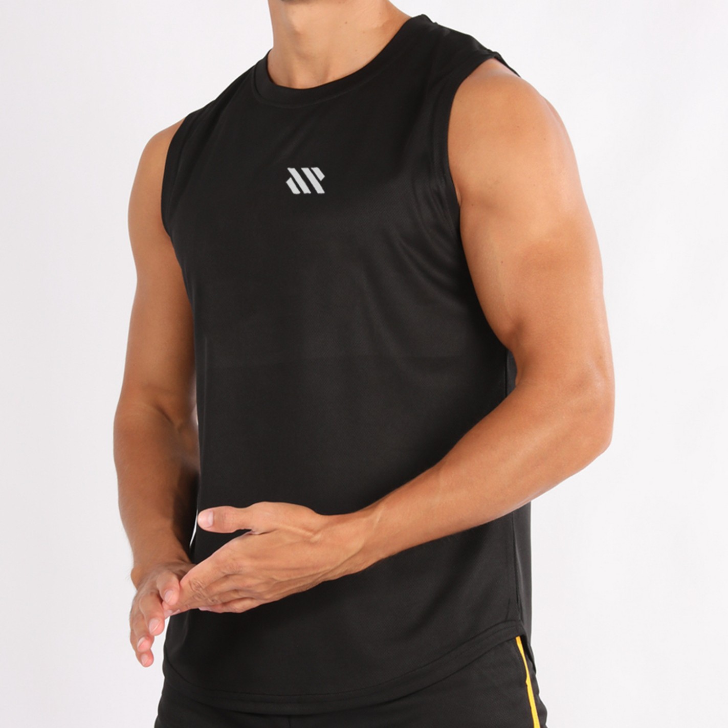 Muscle Burning Basketball Vest Fitness Clothes Men's Loose Waistcoat Quick-drying Sleeveless Shirt Fitness Sports Training