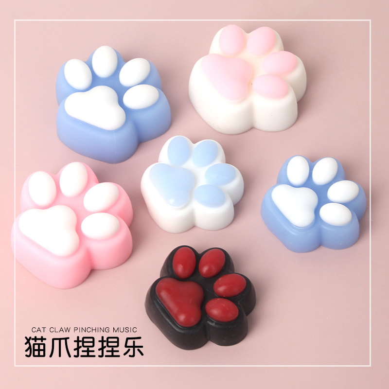 Decompression Two-color Cat's Claw Pinch Le Cute Creative Vent Toys Office Decompression Artifact Stall Children's Toys