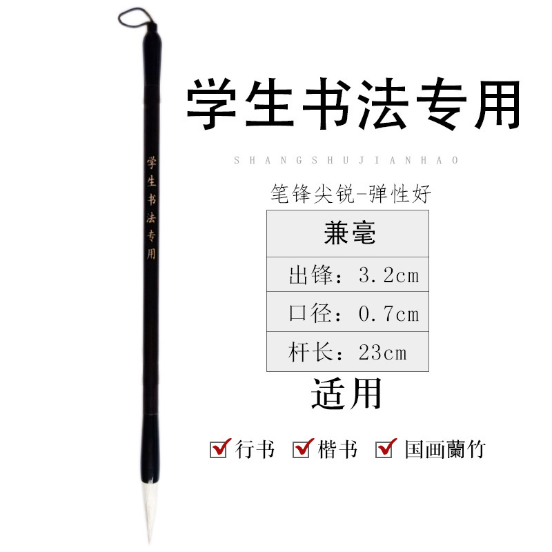 Picture of Biyoumi Langhao Student and Brush Calligraphy Beginner Sheep Hair Brush Wholesale Calligraphy Supplies Special Brush