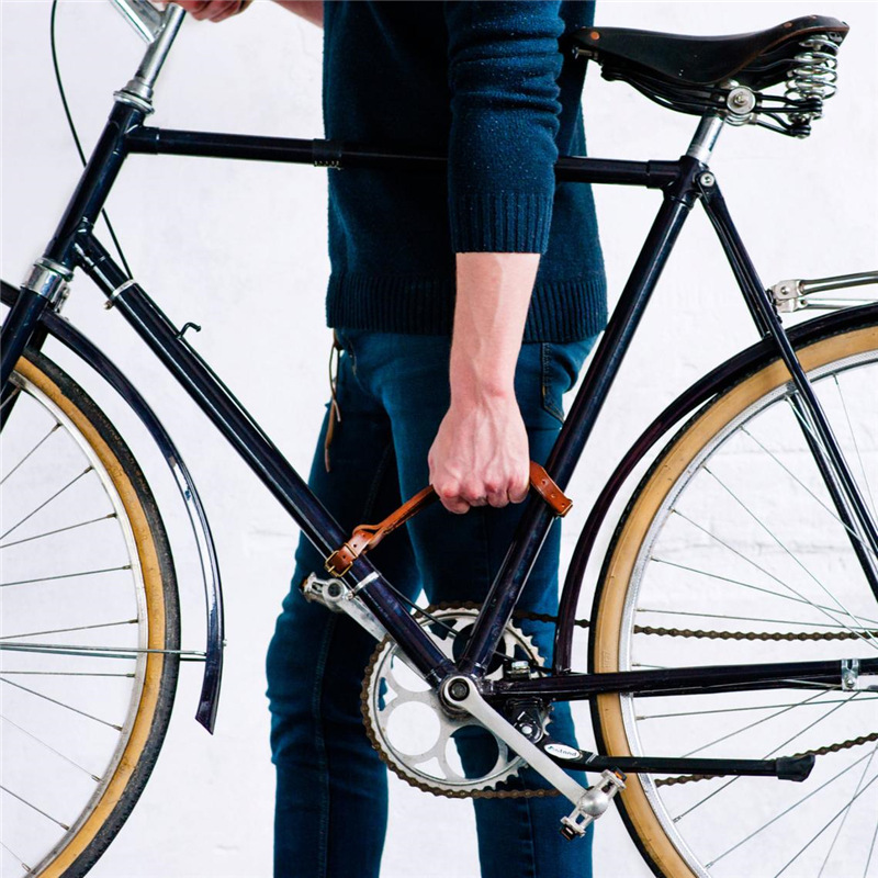 Spot Outdoor Bicycle Lift Belt Bicycle Cowhide Handheld Belt Convenient Removable Handlebar Strap