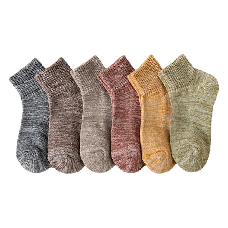 Autumn Socks Women's Mid-Calf Towel Socks Pure Color Thickeneded Terry Warm Socks Zhuji Socks Industry Soft and Comfortable Sports Socks