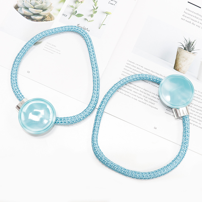 Picture of Cross-border spot running volume a pair of curtain buckle jade material accessories binding curtain accessories binding rope curtain binding