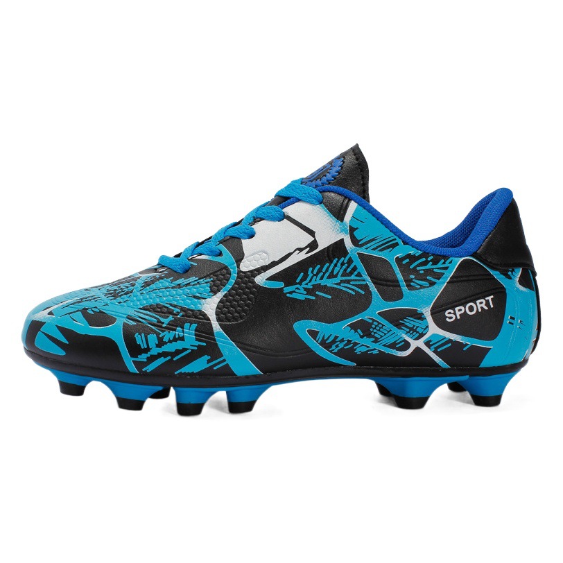 Outdoor Children's Long Spike Football Shoes for Men and Women, Spring and Autumn Models for Primary and Secondary School Students, Broken Spike Grass Sports Training Shoes Wholesale