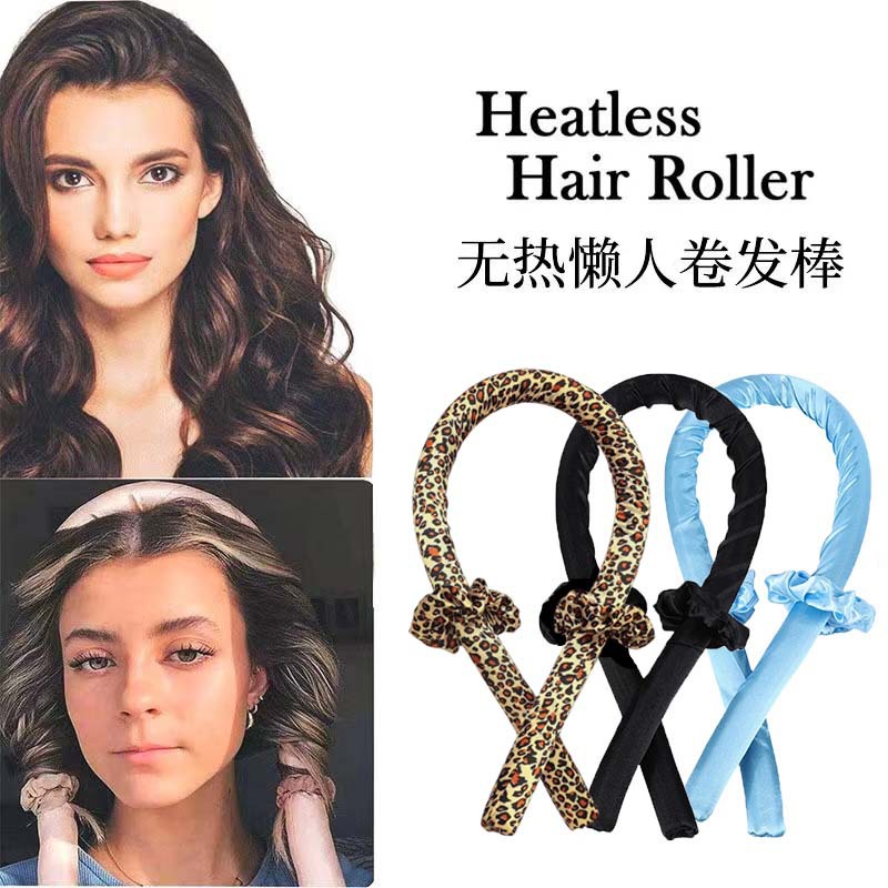 Cross-border hot-free lazy sleep curling iron pearl sponge big wave curling iron hair ring net red curling iron manufacturers