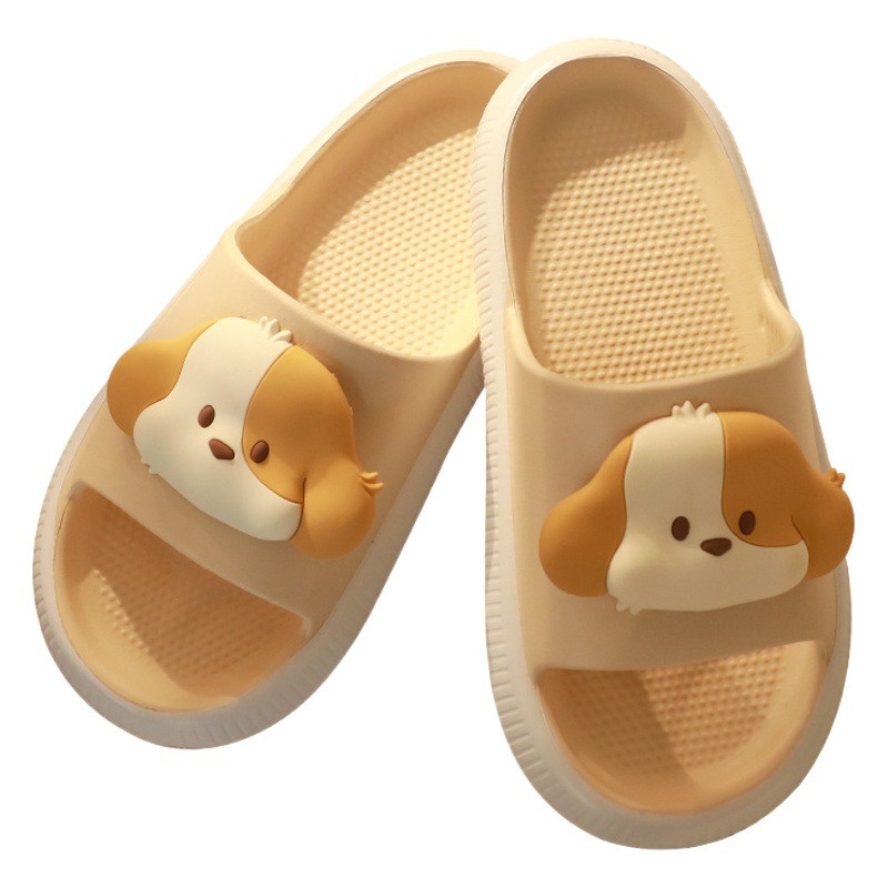 Cartoon Slippers Indoor Household Couple Sandals Slippers for Men and Women Summer Home Cute Non-slip Thick Bottom Bathroom Feeling