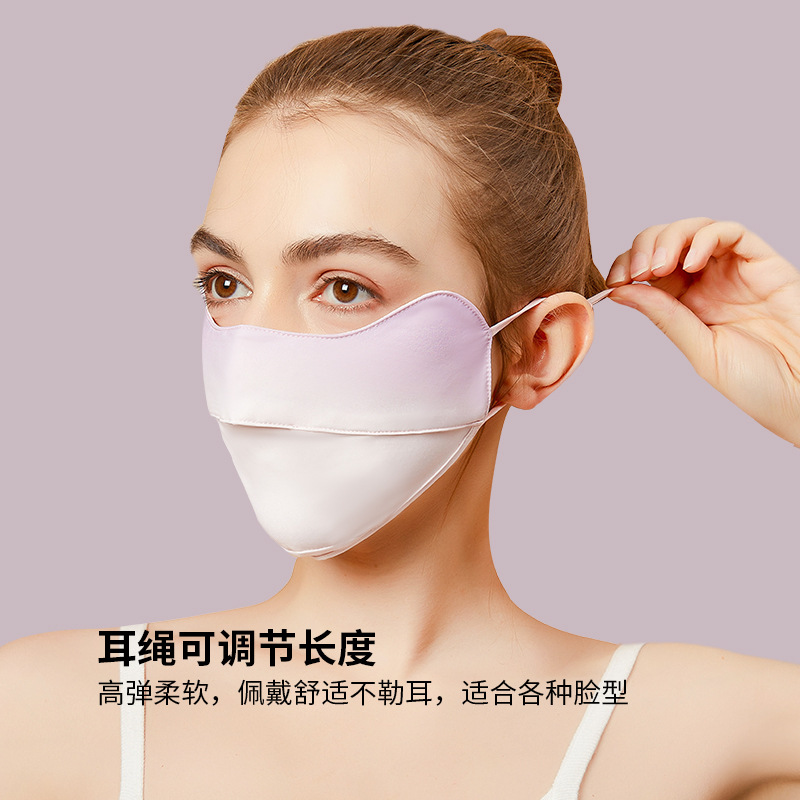 Picture of New 5D cartilage support three-dimensional sunscreen mask anti-ultraviolet breathable ice silk cool sense sunshade outdoor