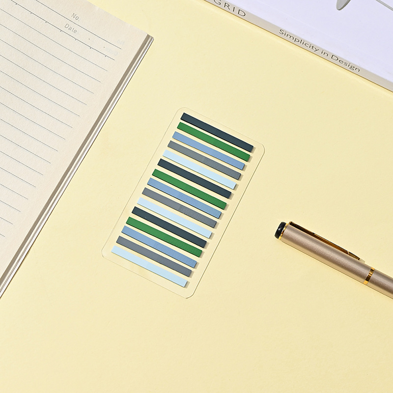 Picture of Extremely fine post-it notes for students to read key marks retro transparent note stickers ins combination PET index stickers wholesale