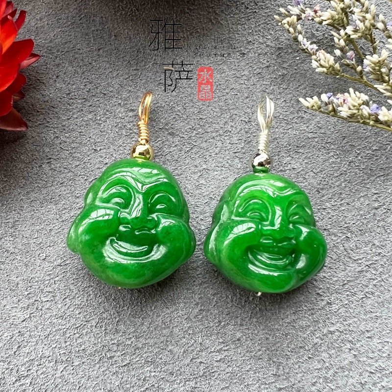 Yasa Jewelry Dry Sapa Crystal Carved Head Pendant Malay Jade Crystal Pendant Necklace Wholesale