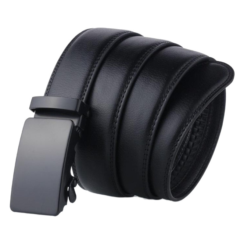 Men's automatic buckle belt spell a lot of black slip men's belt gifts small gifts in stock manufacturers wholesale