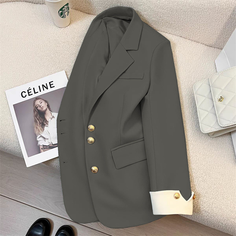 Picture of White Suit Jacket for Women 2025 Spring New Style Casual Elegant Lady High-End Street Style Popular Suit This Year