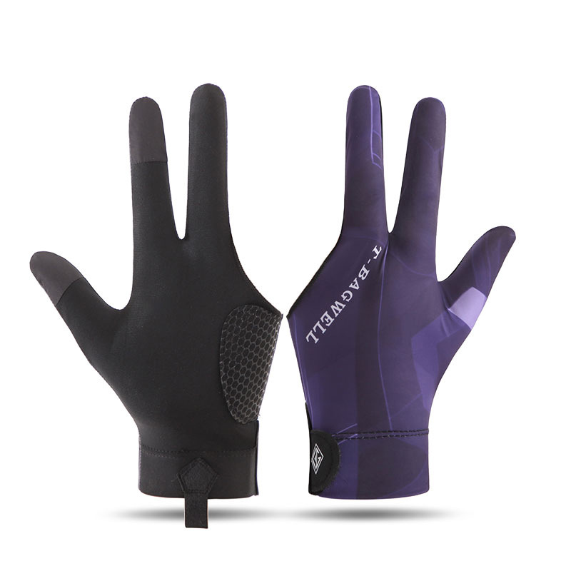 Picture of Professional Billiards Gloves Men's C5 Lightweight Breathable Three-Finger Full-Finger Gloves Snooker Table Tennis Non-Slip Gloves Can Be Single